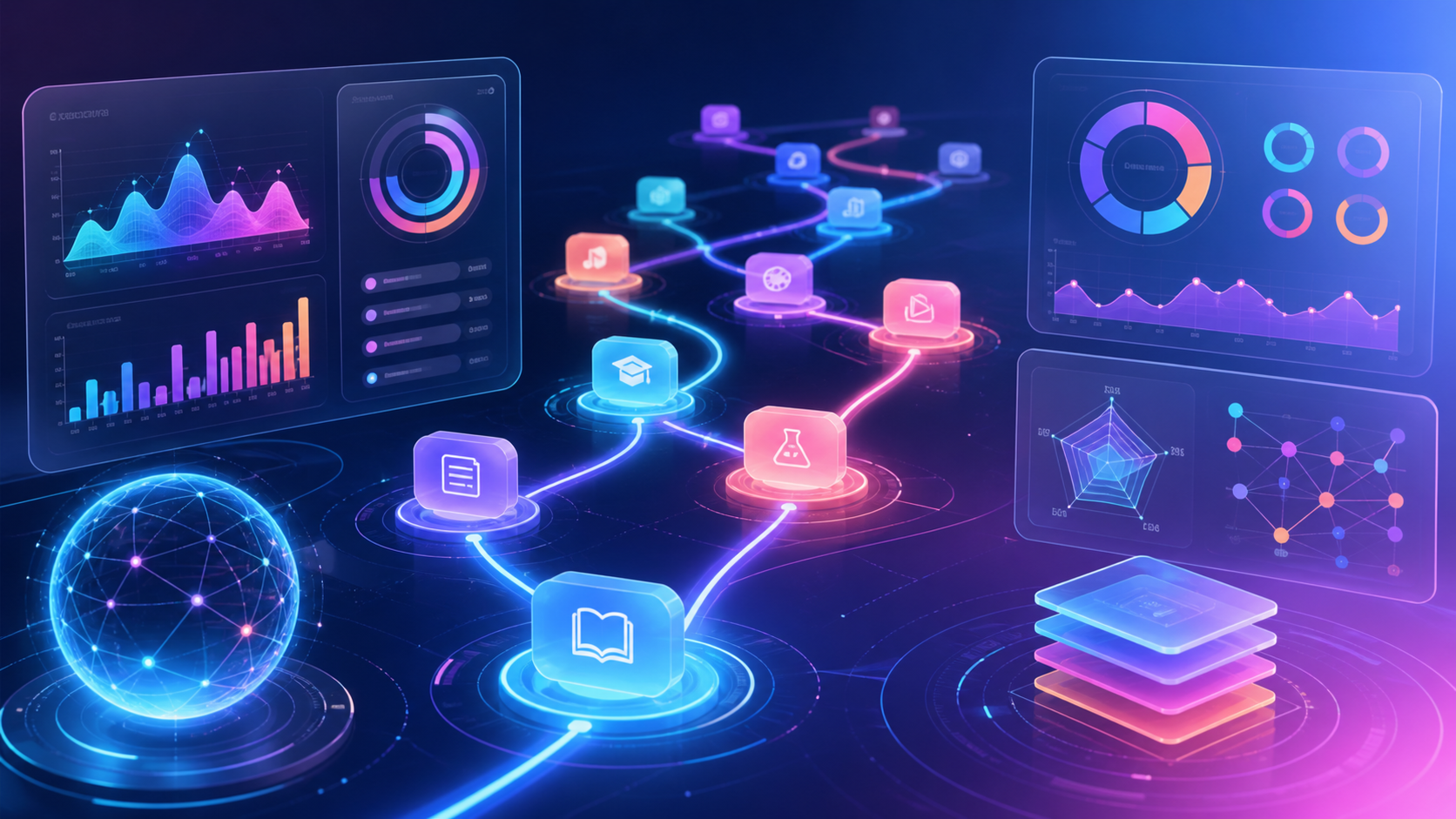 Kişiselleştirilmiş Öğrenme Deneyimi Platformu — AI ile üretilmiş kapak görseli